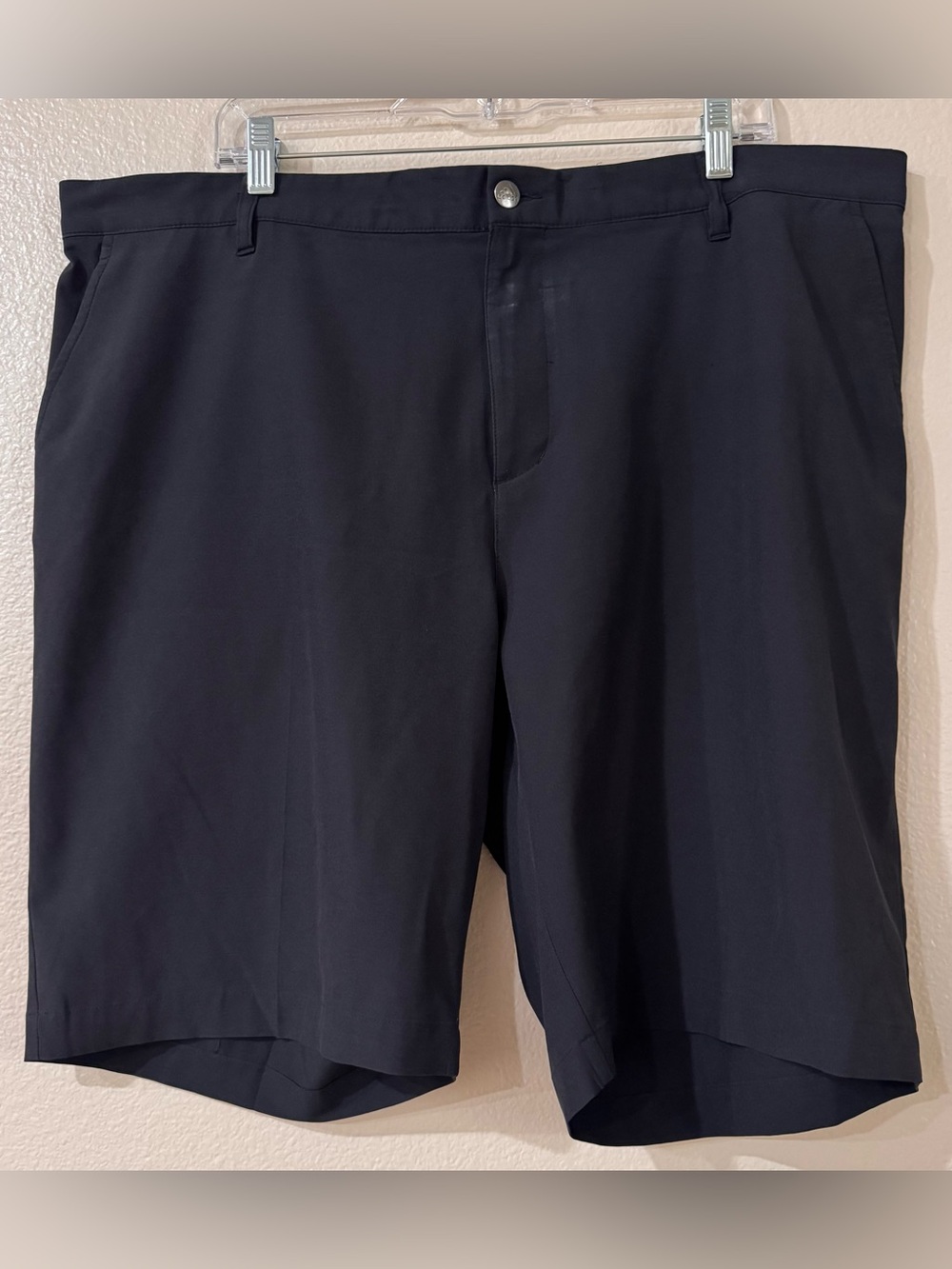 adidas Ultimate365 Core Golf Shorts Black Flat Front Waist Gripper Men 42